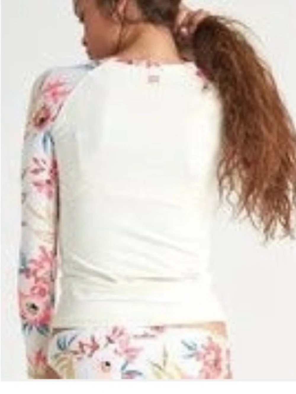 Billabong Core Loose Fit Rash Guard – Floral Print NWT Size M